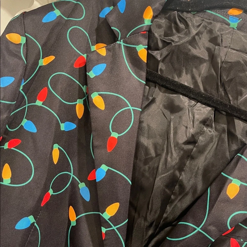 Men's Christmas Blazer & Tie - Ugly X-Mas Festive Jacket - Christmas nwt XXL